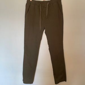 Riflessi drawstring waist dark olive green pants. 2XL